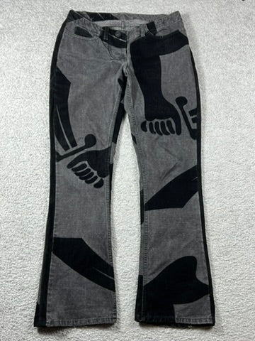 1998 Vivienne Westwood Anglomania Sword Pirate Flared Jeans