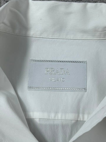 Prada White Triangle Shirt Size M