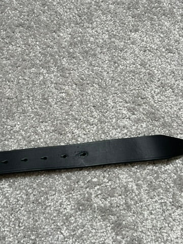 Balenciaga BB Gold Buckle Leather Belt