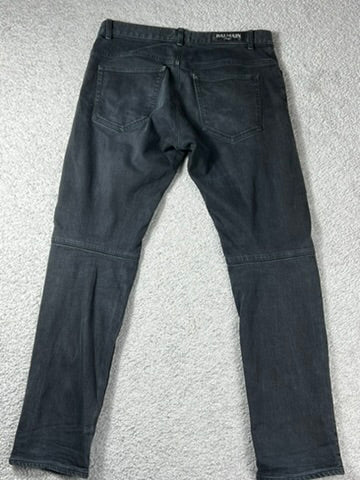 Balmain Made in Japan Black Skinny Jeans Size 34