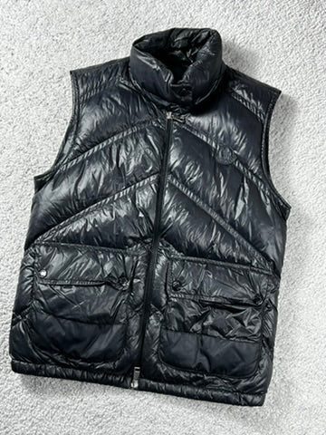 Moncler Hossegor Black Down Vest Size S