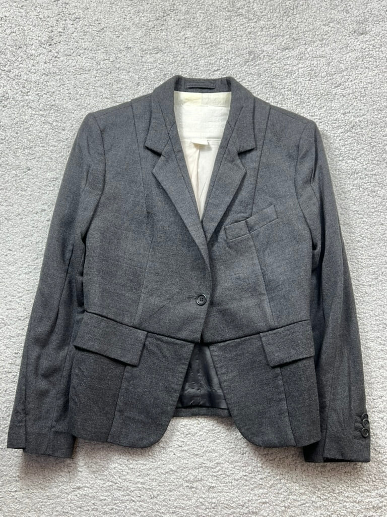 Maison Margiela H&M Blazer Grey Wool Blazer Size 36