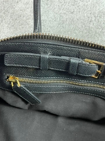 Tom Ford Padlock Black Leather Bag