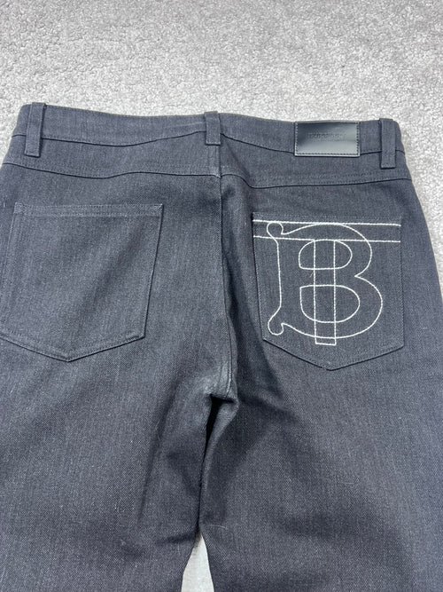 Burberry BT Big Pocket Logo Skinny Mid-Rise Jeans