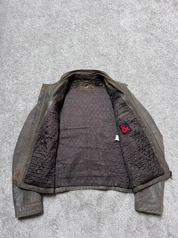 Vintage Dolce & Gabbana Brutalist Pig Leather Archive Jacket