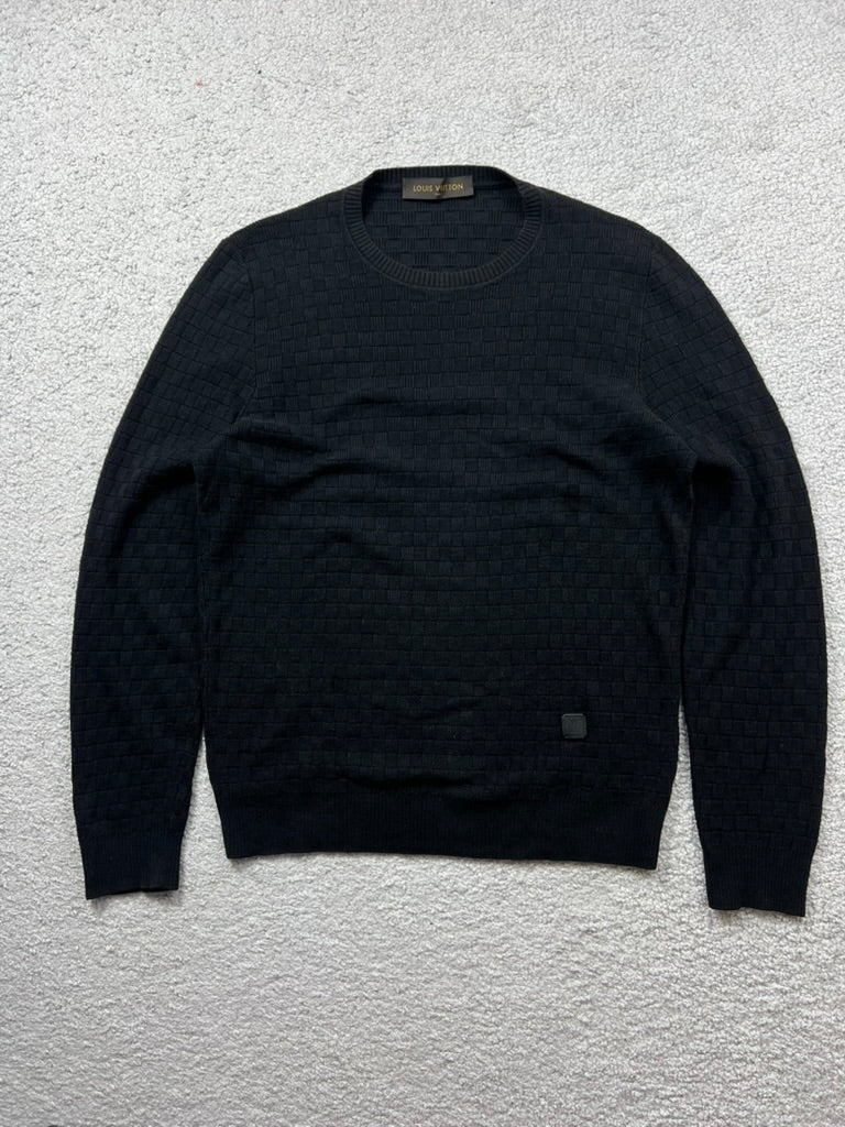 Louis Vuitton Damier Pullover Wool& Cotton Size M