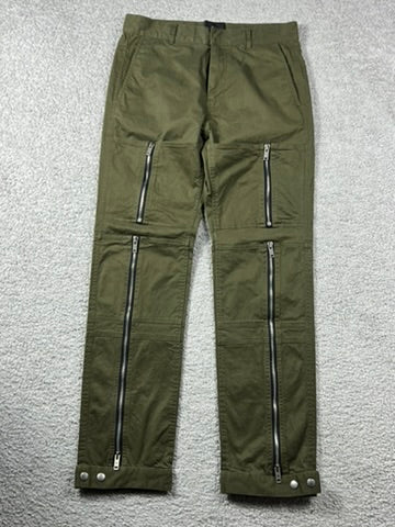 Givenchy Zip Detail Pants “Khaki Green”