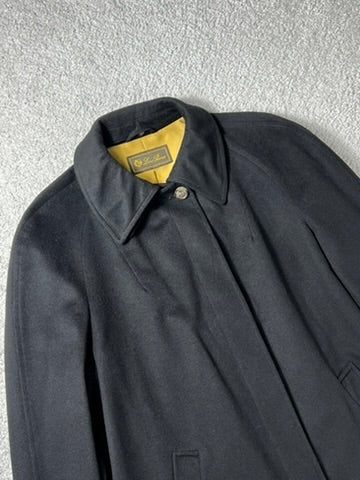 Loro Piana Black Cashmere Coat Size S