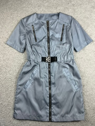 Givenchy 4G Belted Blue Mini Dress