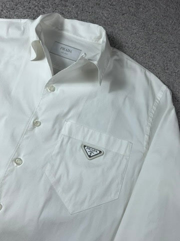 Prada White Triangle Shirt Size M