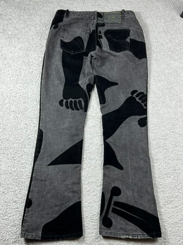 1998 Vivienne Westwood Anglomania Sword Pirate Flared Jeans