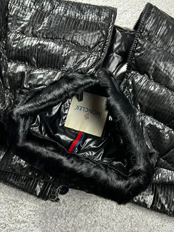 Moncler Morzine Black Belt Jacket Size M