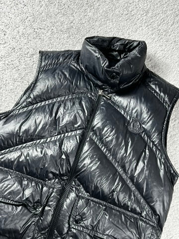 Moncler Hossegor Black Down Vest Size S