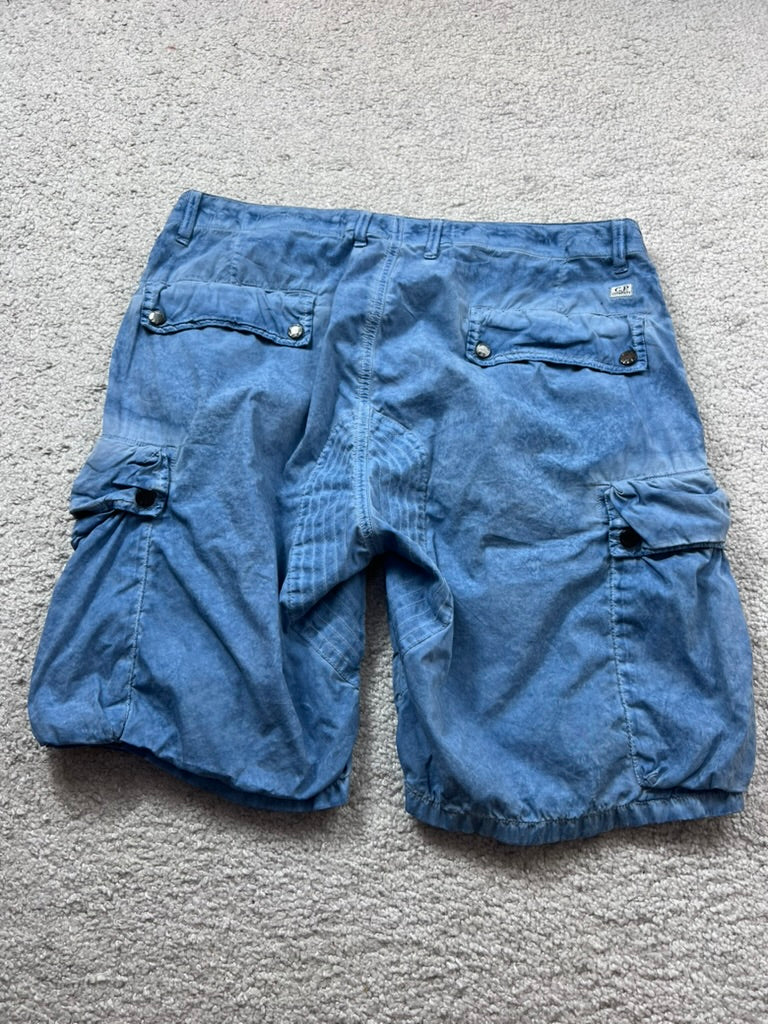 C.P Company Cargo Re-Colour Blue Shorts Size 48