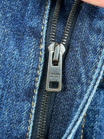 Prada Triangle Blue Boyfriend Jeans Size 28