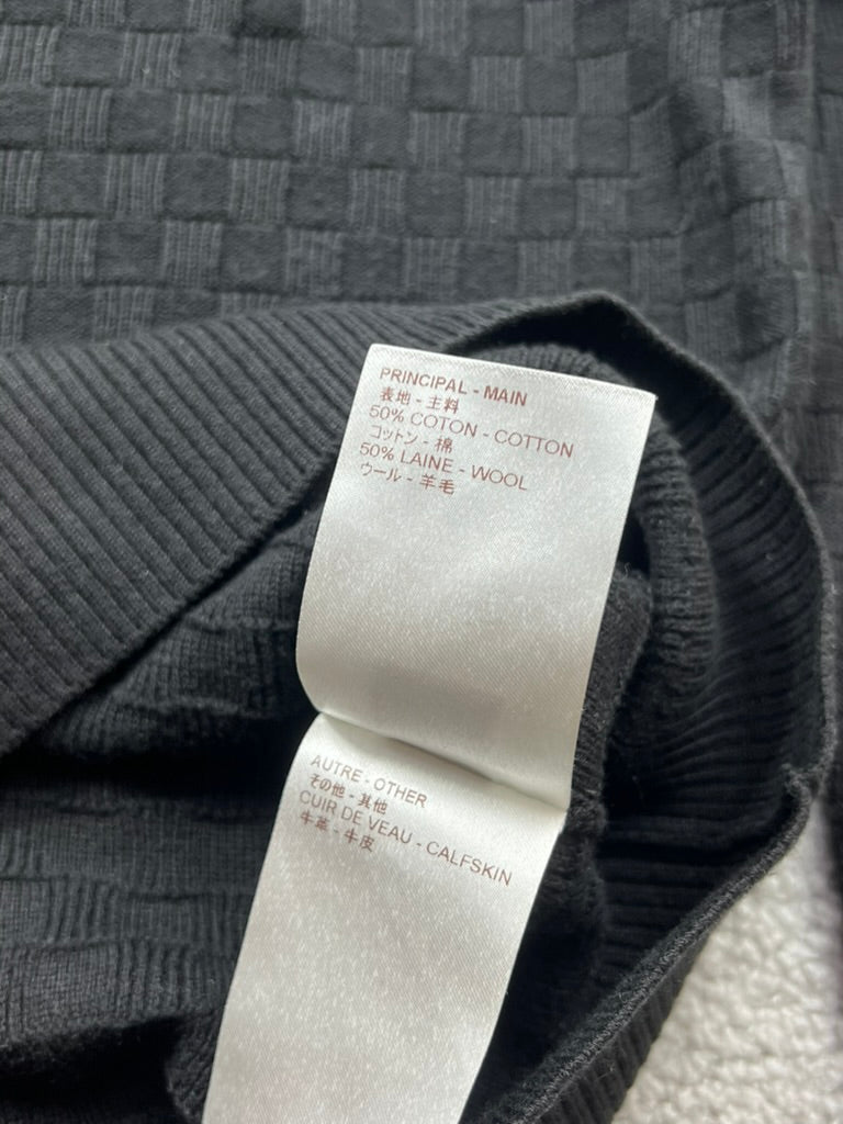 Louis Vuitton Damier Pullover Wool& Cotton Size M