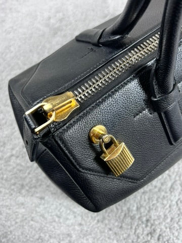 Tom Ford Padlock Black Leather Bag