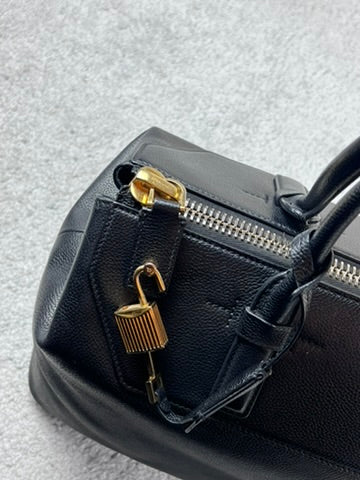 Tom Ford Padlock Black Leather Bag
