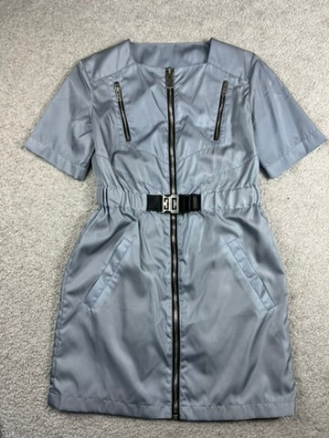 Givenchy 4G Belted Blue Mini Dress