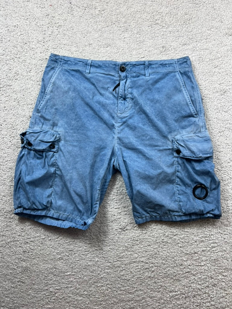 C.P Company Cargo Re-Colour Blue Shorts Size 48