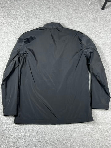 Vintage Prada Red Tab Black Nylon Shirt Size S