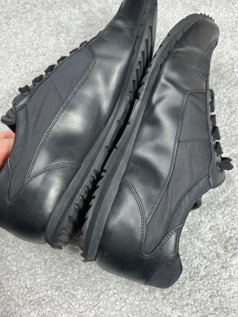 Prada Leather Nylon Black Men’s Trainers Size 10
