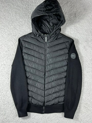 Canada Goose Black Black Label Hybridge Quilted Knit Jacket