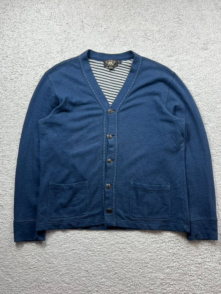 RRL Cotton Sweat Cardigan Size L