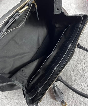 Tom Ford Padlock Black Leather Bag