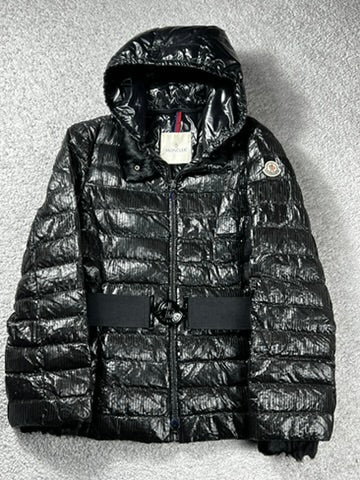 Moncler Morzine Black Belt Jacket Size M