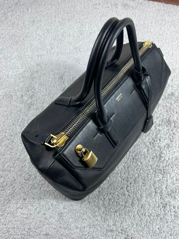 Tom Ford Padlock Black Leather Bag