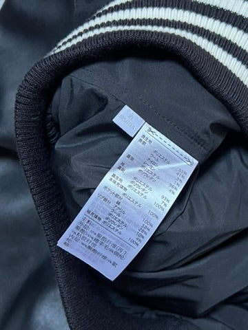 Y-3 Club Vegan Leather Wool Bomber Jacket