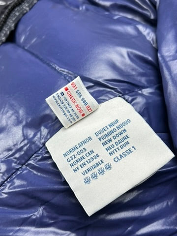 Moncler Moka Blue Down Parka Size M