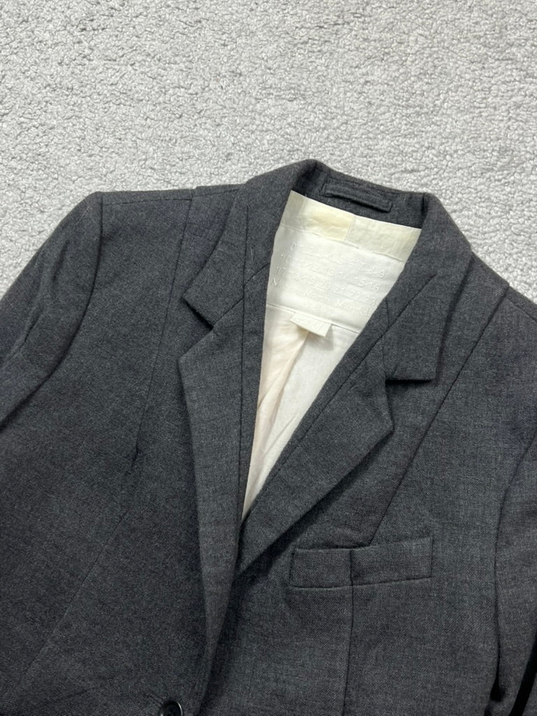 Maison Margiela H&M Blazer Grey Wool Blazer Size 36
