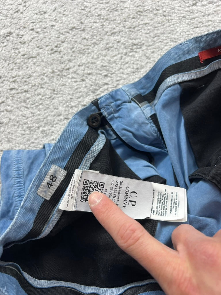 C.P Company Cargo Re-Colour Blue Shorts Size 48