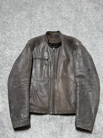 Vintage Dolce & Gabbana Brutalist Pig Leather Archive Jacket