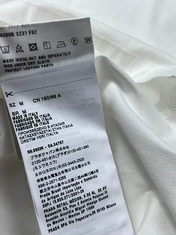 Prada White Triangle Shirt Size M