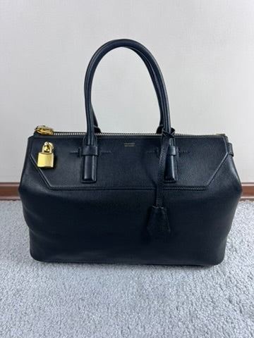 Tom Ford Padlock Black Leather Bag