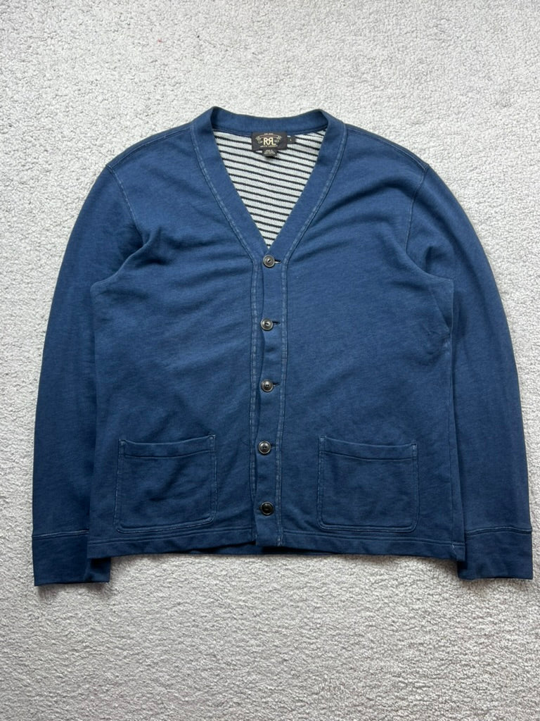 RRL Cotton Sweat Cardigan Size L