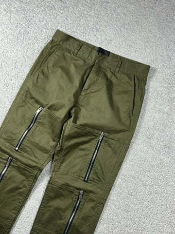 Givenchy Zip Detail Pants “Khaki Green”