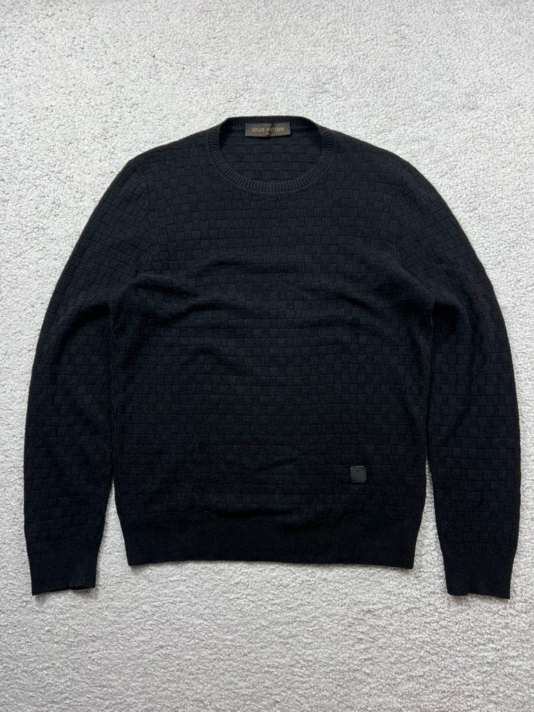 Louis Vuitton Damier Pullover Wool& Cotton Size M