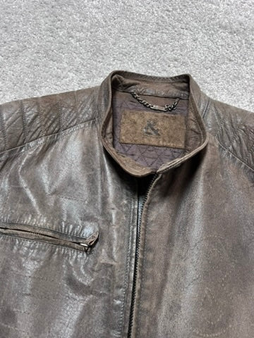 Vintage Dolce & Gabbana Brutalist Pig Leather Archive Jacket