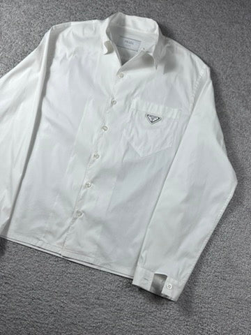 Prada White Triangle Shirt Size M