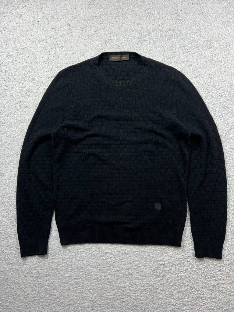 Louis Vuitton Damier Pullover Wool& Cotton Size M