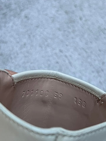 Gucci Kensington Double Buckle Monogram Boots Size 39