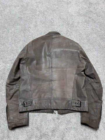 Vintage Dolce & Gabbana Brutalist Pig Leather Archive Jacket