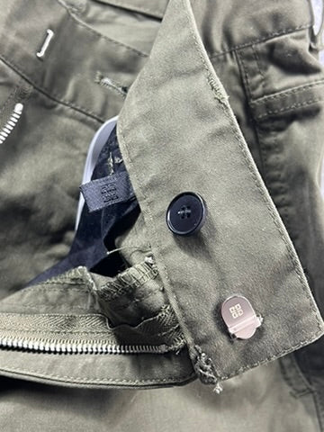 Givenchy Zip Detail Pants “Khaki Green”