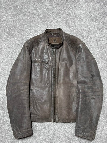 Vintage Dolce & Gabbana Brutalist Pig Leather Archive Jacket