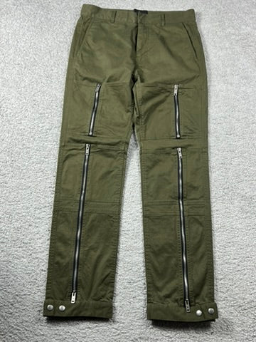 Givenchy Zip Detail Pants “Khaki Green”