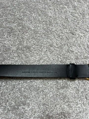 Balenciaga BB Gold Buckle Leather Belt
